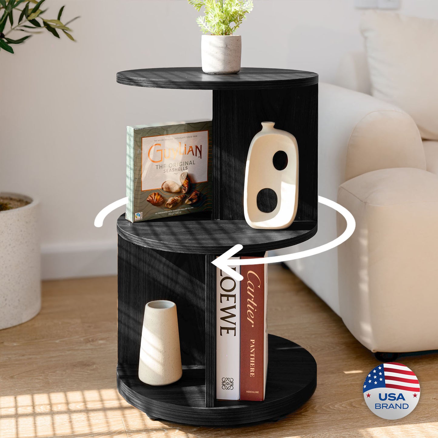 Living Room Side Table, Office Bookshelf, Modern Nightstands, Accent Table