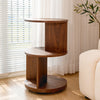 KAYMILY Round End Tables, Mid Century Modern 3 Tier Side Table for Living Room, Bedroom & Office